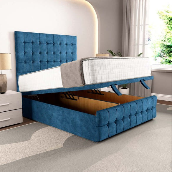 Rio Ottoman Divan Bed - Blue Coniston