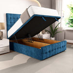 Rio Ottoman Divan Bed - Blue Coniston