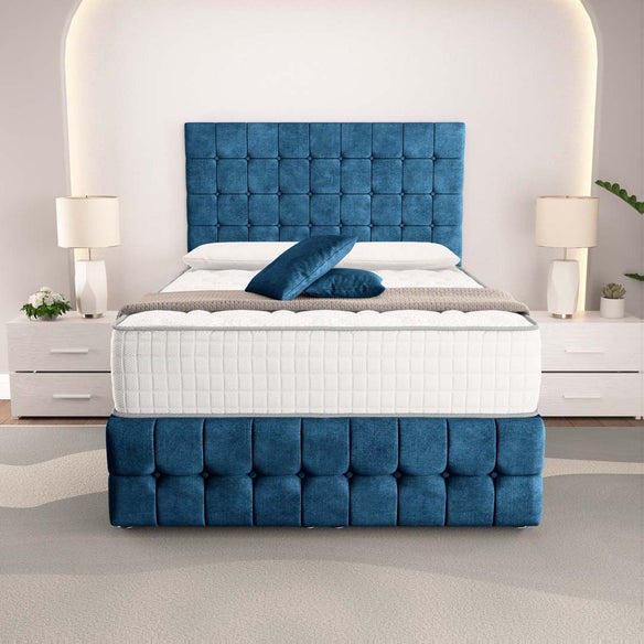 Rio Ottoman Divan Bed - Blue Coniston