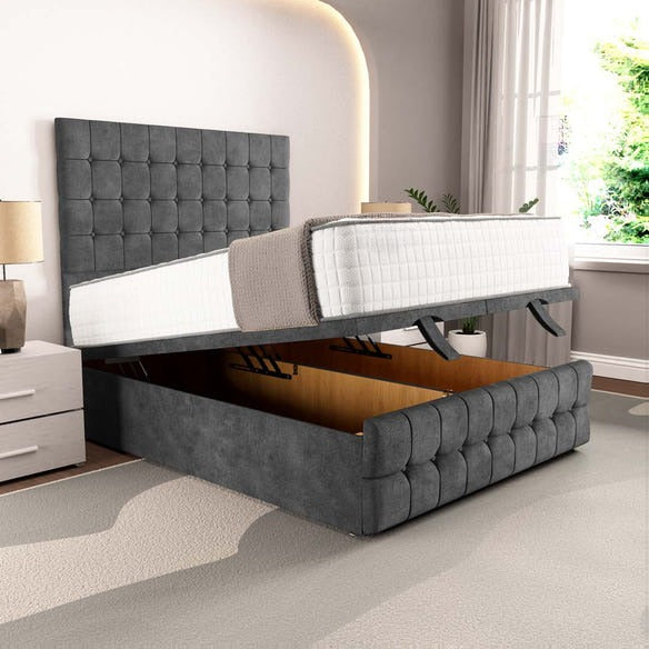 Rio Ottoman Divan Bed - Charcoal Coniston
