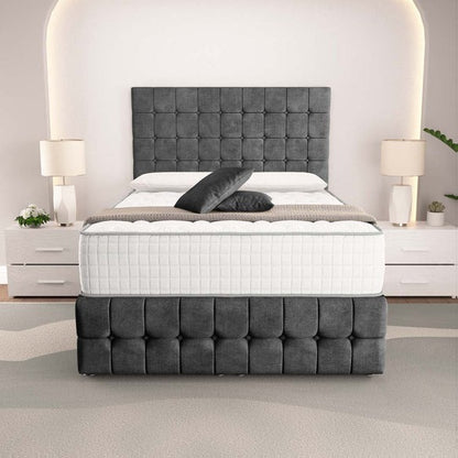 Rio Ottoman Divan Bed - Charcoal Coniston