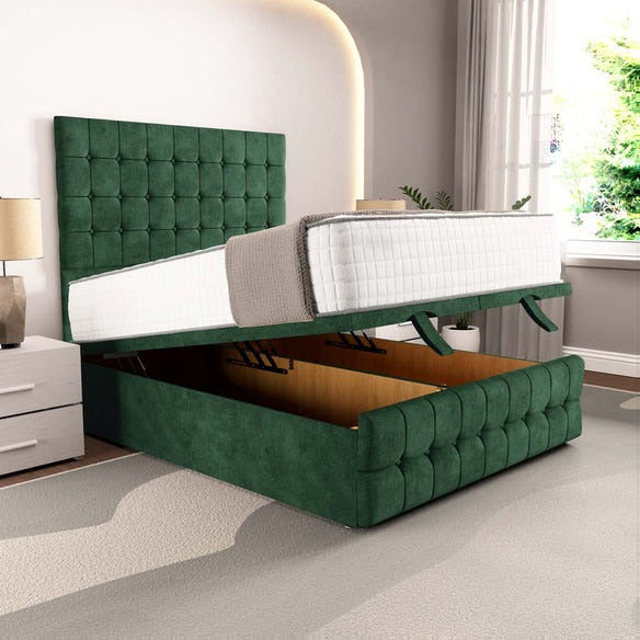 Rio Ottoman Divan Bed - Emerald Coniston