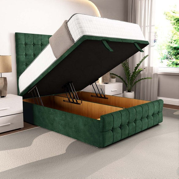 Rio Ottoman Divan Bed - Emerald Coniston