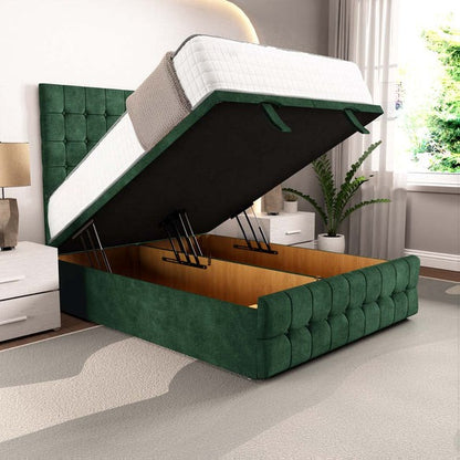 Rio Ottoman Divan Bed - Emerald Coniston