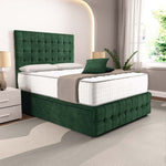 Rio Ottoman Divan Bed - Emerald Coniston