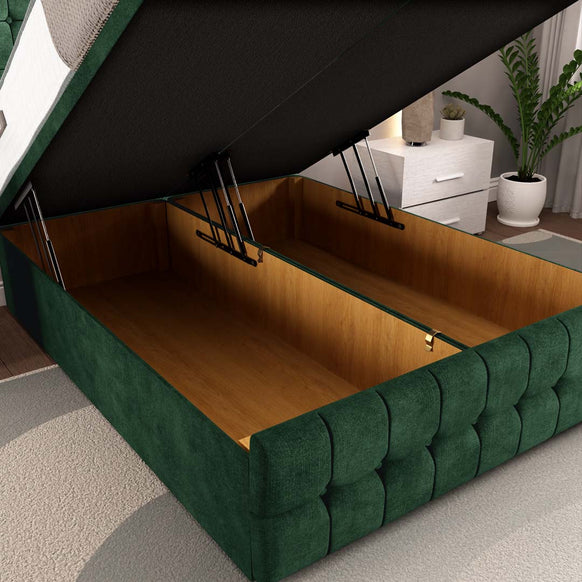 Rio Ottoman Divan Bed - Emerald Coniston