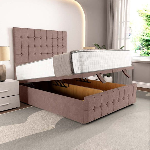 Rio Ottoman Divan Bed - Mauve Naples