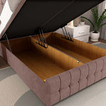 Rio Ottoman Divan Bed - Mauve Naples
