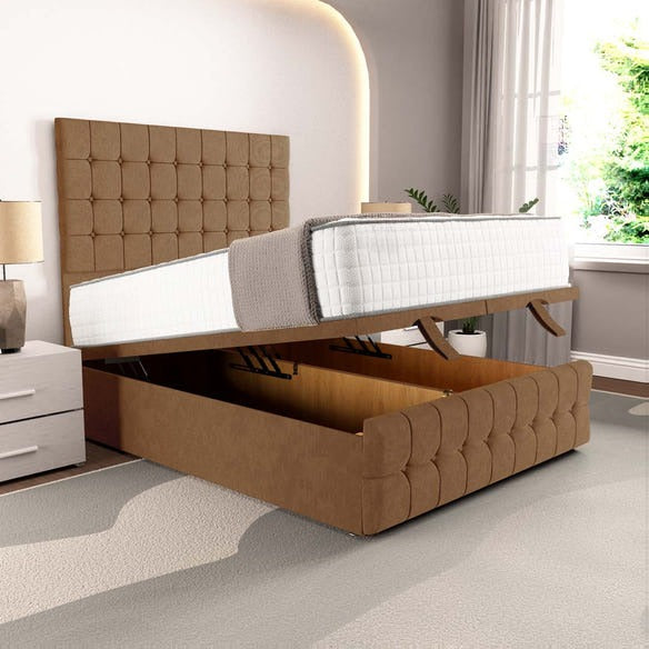Rio Ottoman Divan Bed - Mink Naples