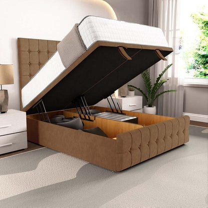 Rio Ottoman Divan Bed - Mink Naples