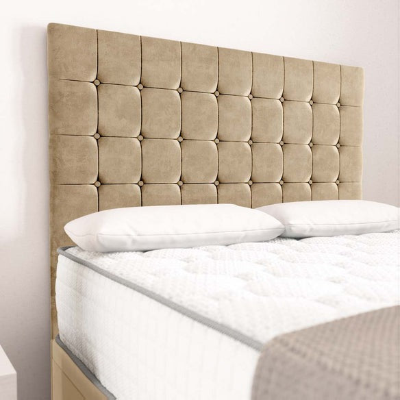 Rio Ottoman Divan Bed - Mink Plush Velvet