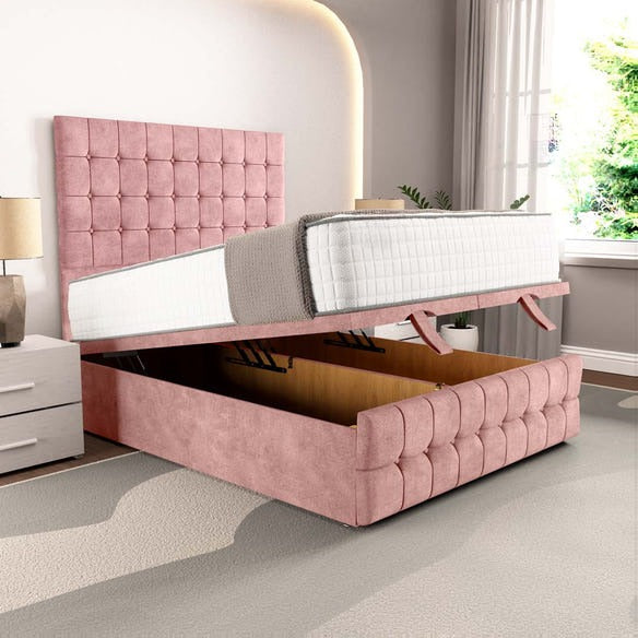 Rio Ottoman Divan Bed - Pink Coniston