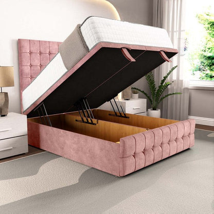 Rio Ottoman Divan Bed - Pink Coniston