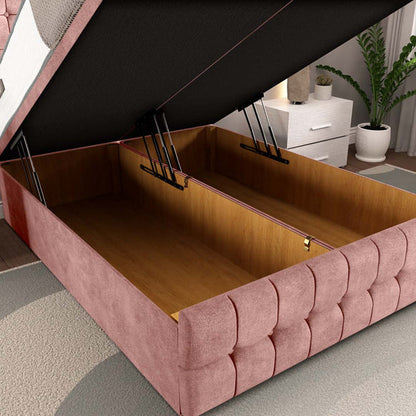 Rio Ottoman Divan Bed - Pink Coniston