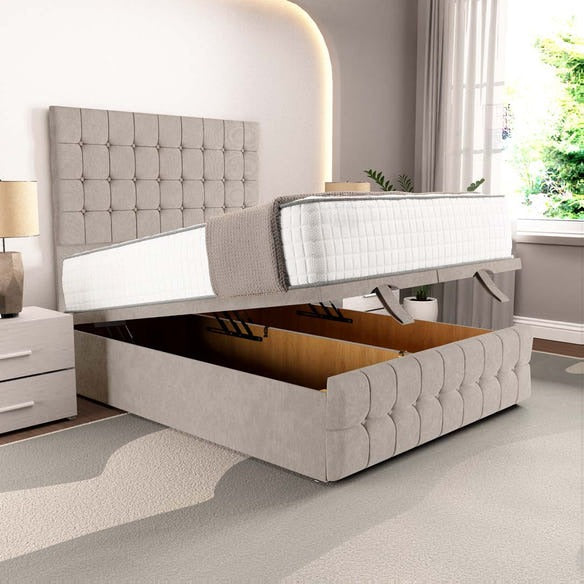 Rio Ottoman Divan Bed - Seal Grey Naples