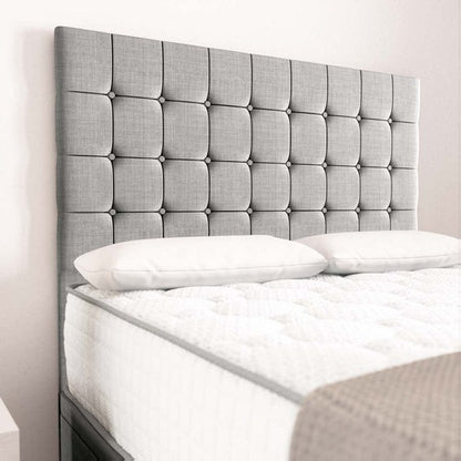Rio Ottoman Divan Bed - Silver Linoso