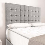 Rio Ottoman Divan Bed - Silver Plush Velvet