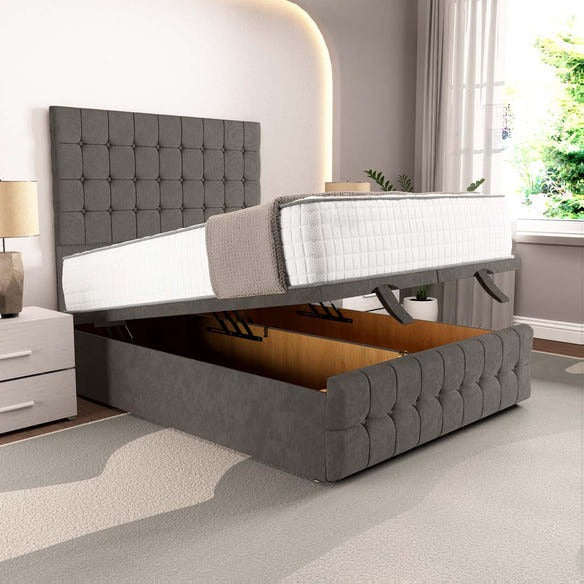 Rio Ottoman Divan Bed - Slate Grey Naples