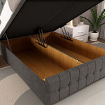 Rio Ottoman Divan Bed - Slate Grey Naples