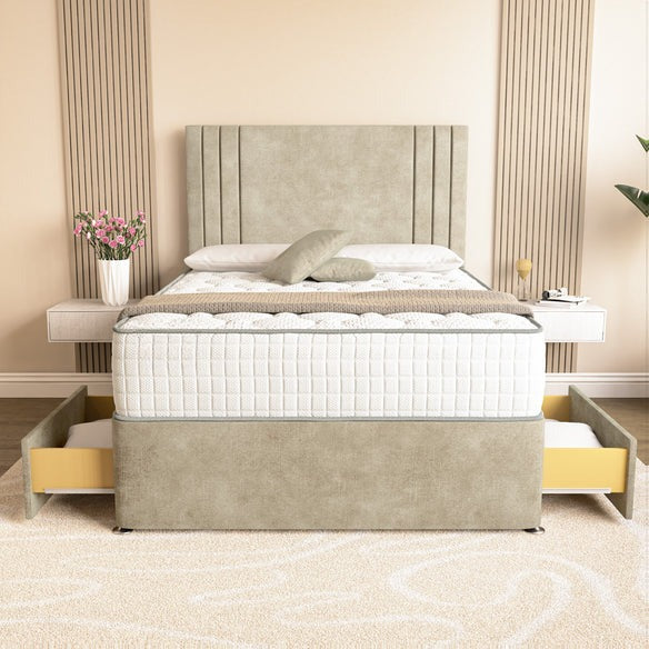 Rome Divan Bed - Almond Coniston