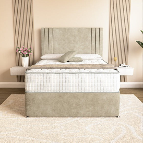 Rome Divan Bed - Almond Coniston