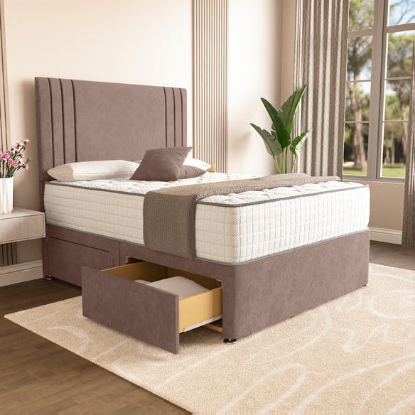 Rome Divan Bed - Mauve Naples
