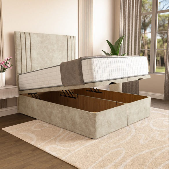 Rome Ottoman Divan Bed - Almond Coniston