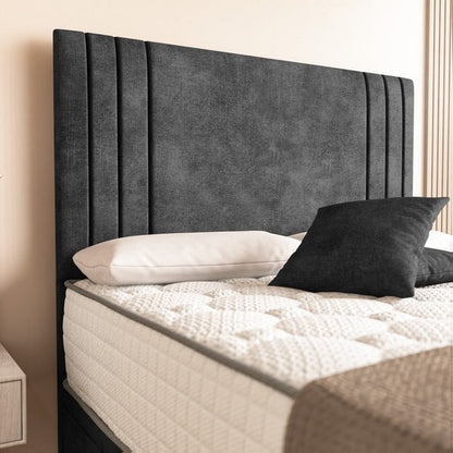 Rome Ottoman Divan Bed - Charcoal Coniston