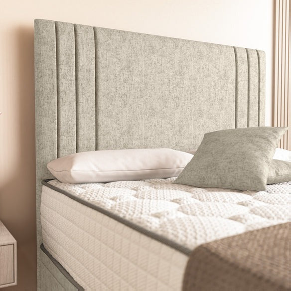 Rome Ottoman Divan Bed - Cream Chenille