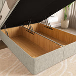 Rome Ottoman Divan Bed - Cream Chenille