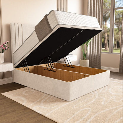 Rome Ottoman Divan Bed - Cream Naples