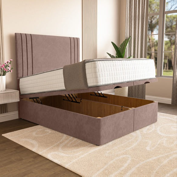 Rome Ottoman Divan Bed - Mauve Naples