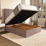 Rome Ottoman Divan Bed - Mauve Naples