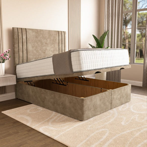 Rome Ottoman Divan Bed - Mink Coniston