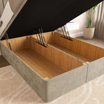 Rome Ottoman Divan Bed - Mink Plush Velvet