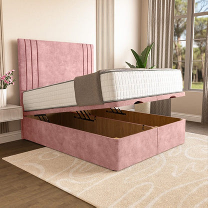 Rome Ottoman Divan Bed - Pink Coniston