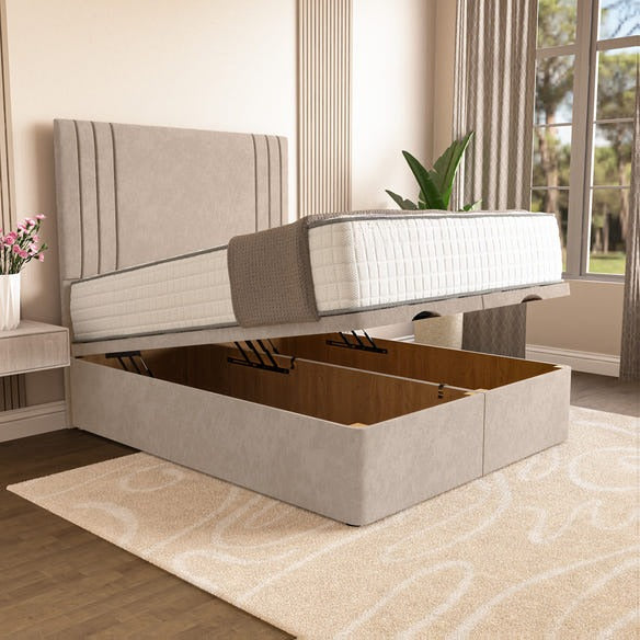 Rome Ottoman Divan Bed - Seal Grey Naples