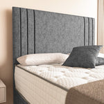 Rome Ottoman Divan Bed - Silver Chenille