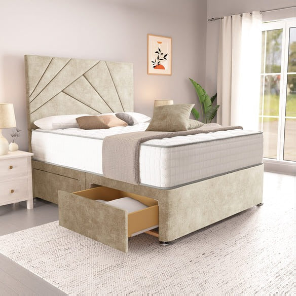 San Diego Divan Bed - Almond Coniston