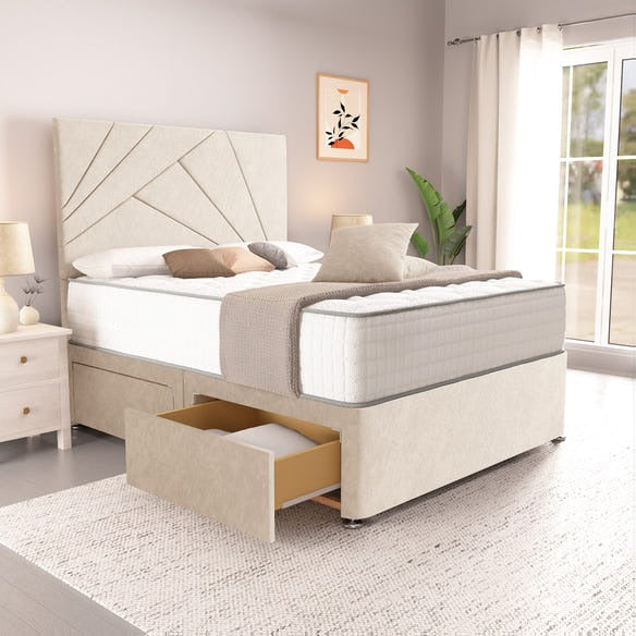 San Diego Divan Bed - Cream Naples