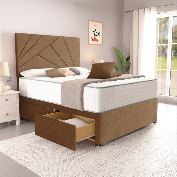 San Diego Divan Bed - Mink Naples