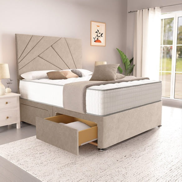 San Diego Divan Bed - Seal Grey Naples