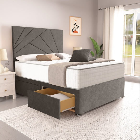 San Diego Divan Bed - Slate Grey Naples