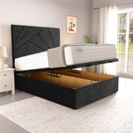 San Diego Ottoman Divan Bed - Black Naples
