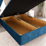 San Diego Ottoman Divan Bed - Blue Coniston