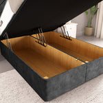 San Diego Ottoman Divan Bed - Charcoal Coniston
