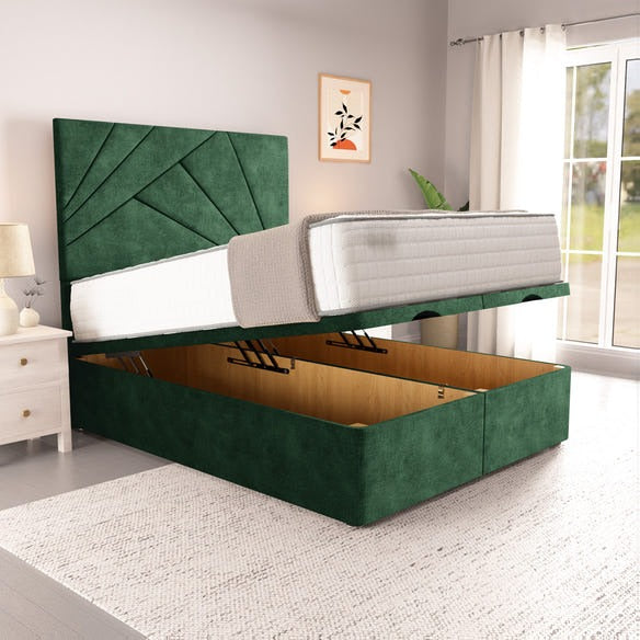 San Diego Ottoman Divan Bed - Emerald Coniston
