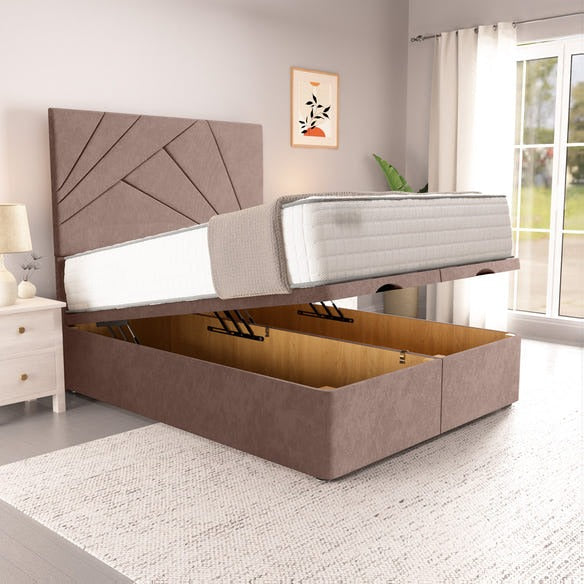 San Diego Ottoman Divan Bed - Mauve Naples