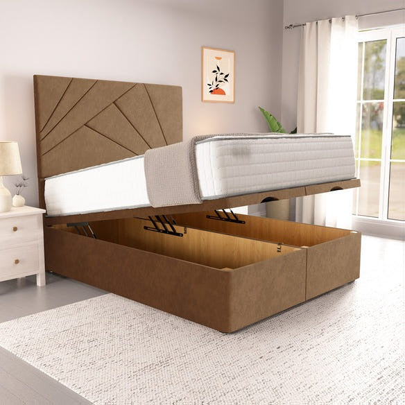 San Diego Ottoman Divan Bed - Mink Naples