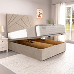 San Diego Ottoman Divan Bed - Seal Grey Naples